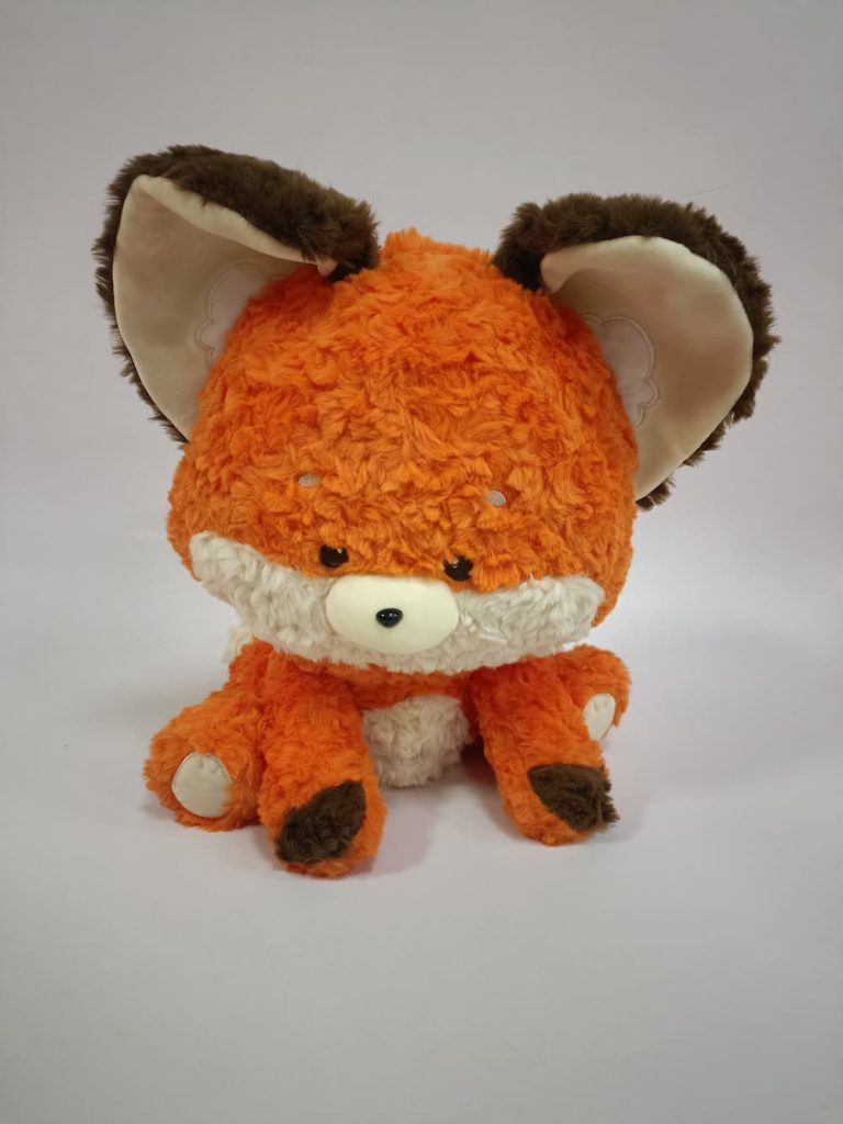 Cute big head sitting posture monkey fox elephant stuffed plush toy