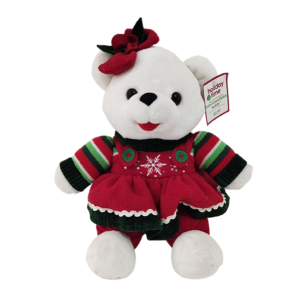custom christmas stuffed polar bear