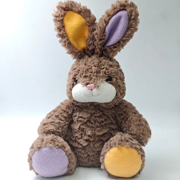 brown easter bunny plush