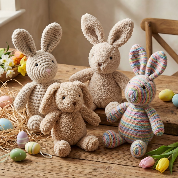 custom easter bunny plush with eco friendly materials1