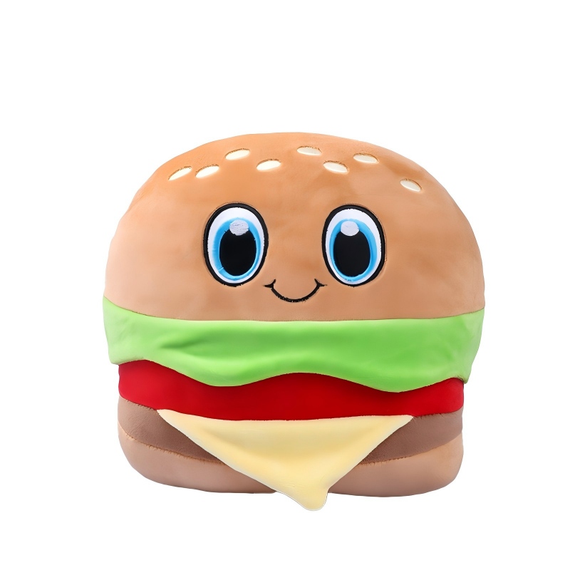 Custom Hamburger Plush Pillow 1 1