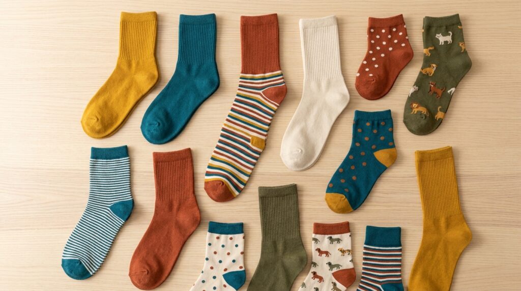 Geschenksocken vielseitig bunt