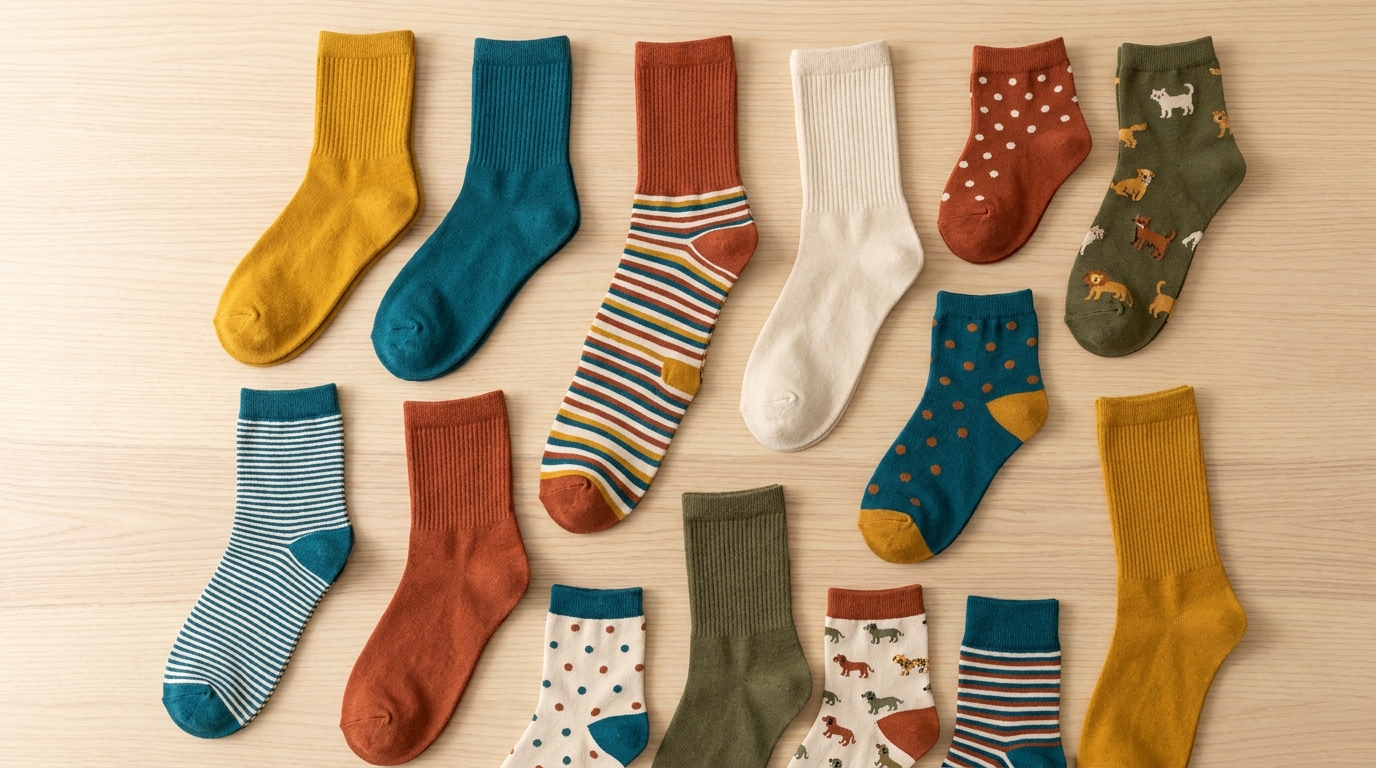 Geschenksocken vielseitig bunt