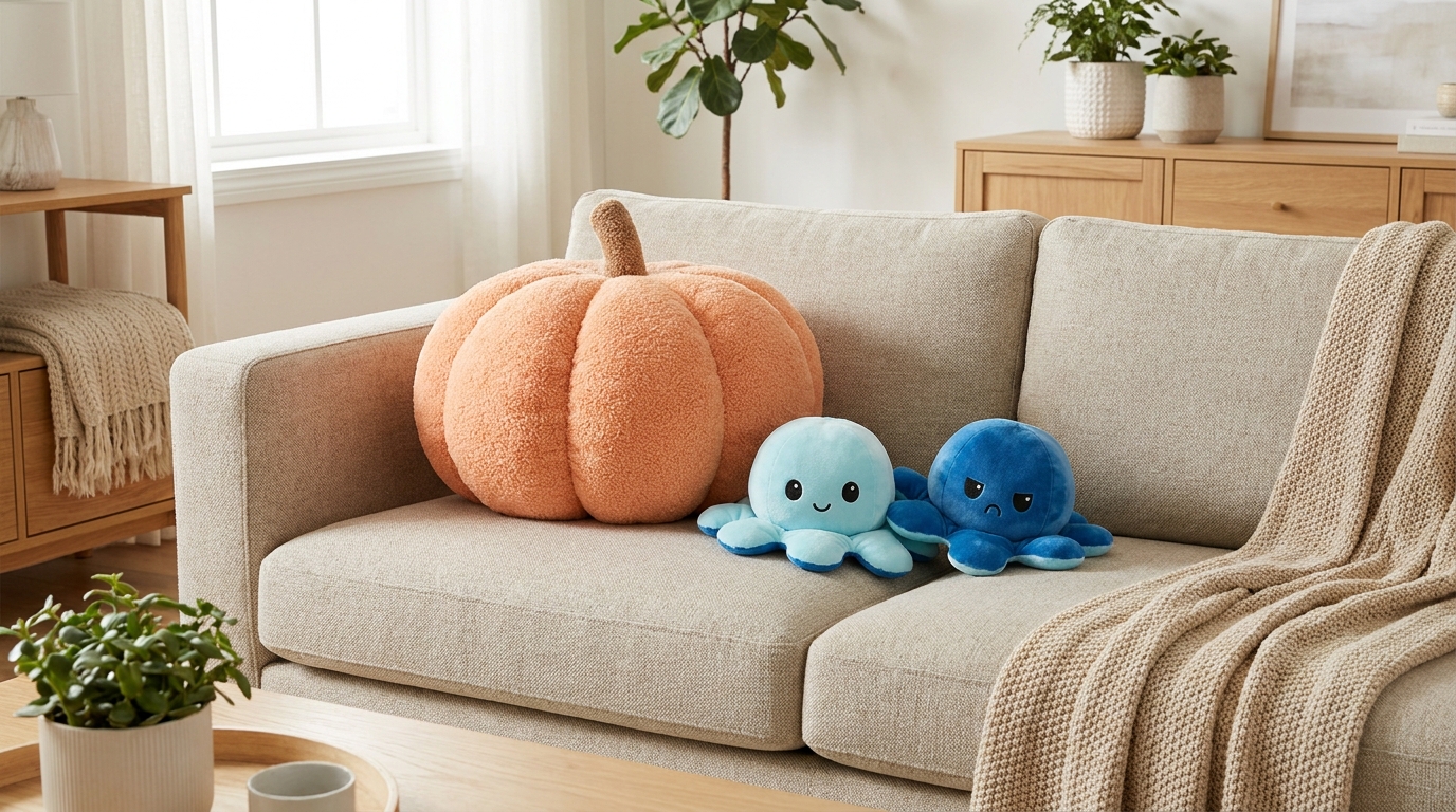 halloween plush pillows functional reversible