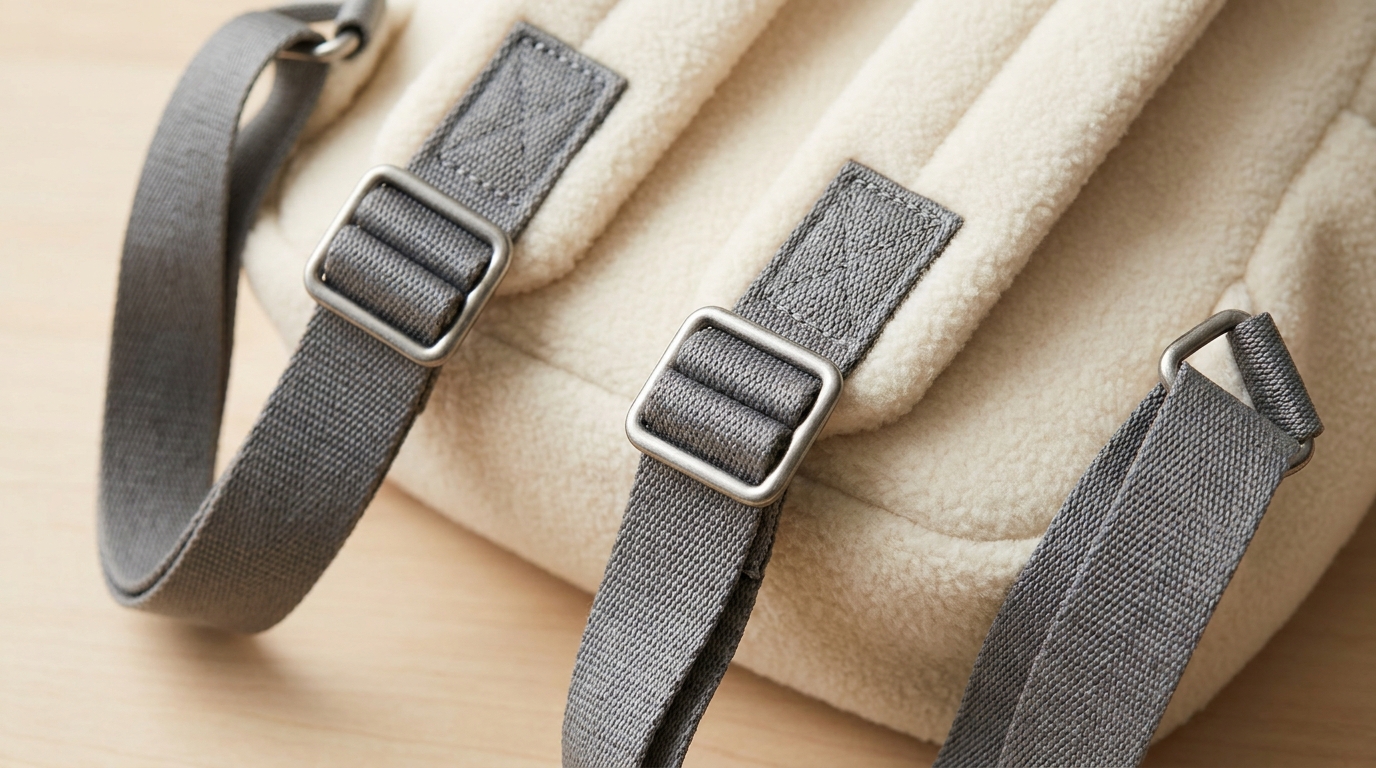 plush backpack adjustable straps durable hard