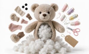 Plush Toy Cost Drivers Guide Cover - Exploded Bear View